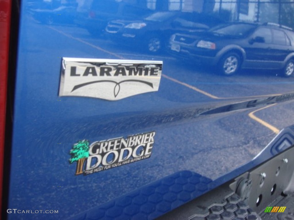 2011 Ram 1500 Laramie Crew Cab 4x4 - Deep Water Blue Pearl / Dark Slate Gray/Medium Graystone photo #37