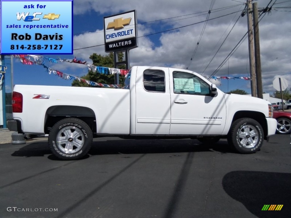 2012 Silverado 1500 LT Extended Cab 4x4 - Summit White / Ebony photo #1