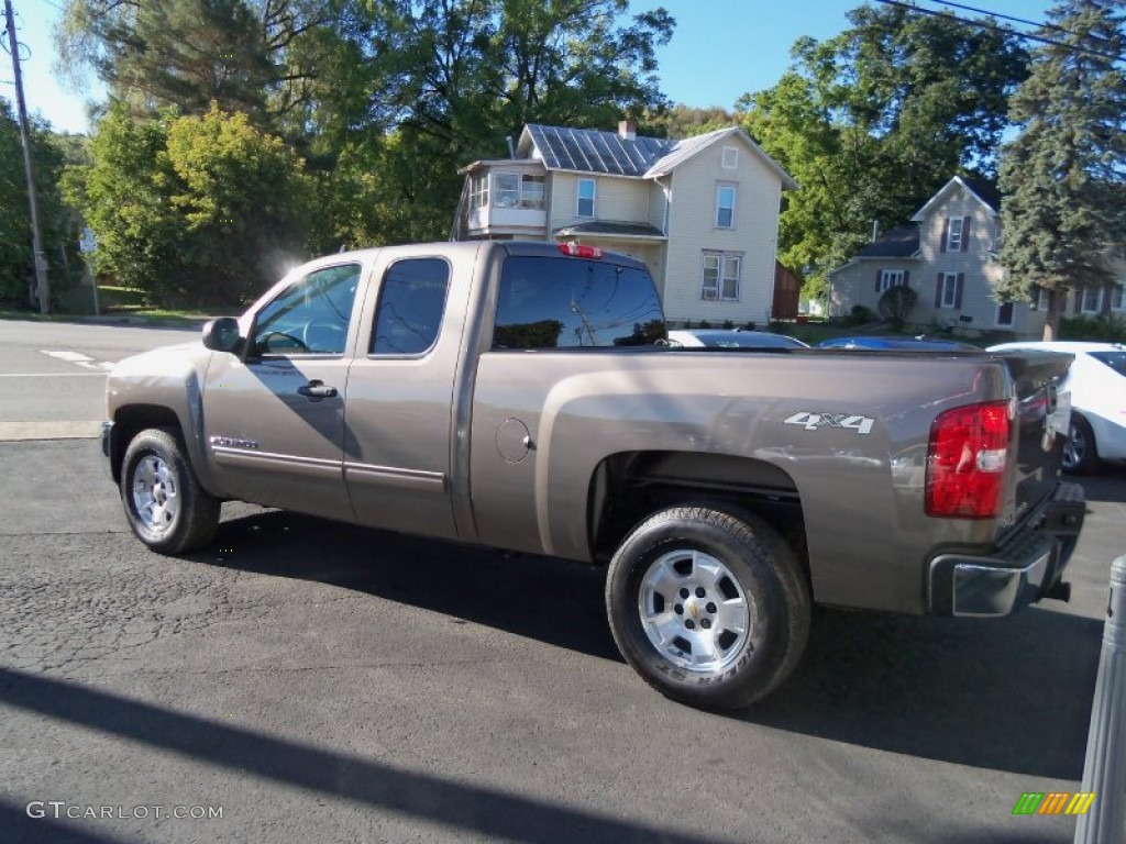 2012 Silverado 1500 LT Extended Cab 4x4 - Mocha Steel Metallic / Ebony photo #4