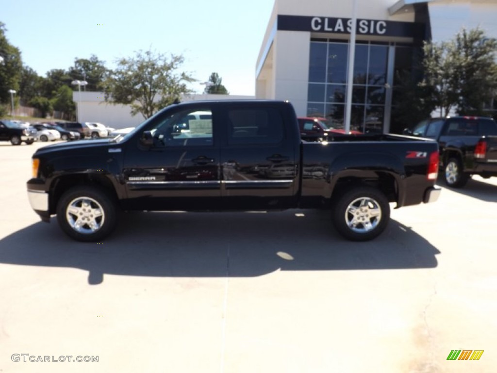 2013 Sierra 1500 SLE Crew Cab - Onyx Black / Ebony photo #2