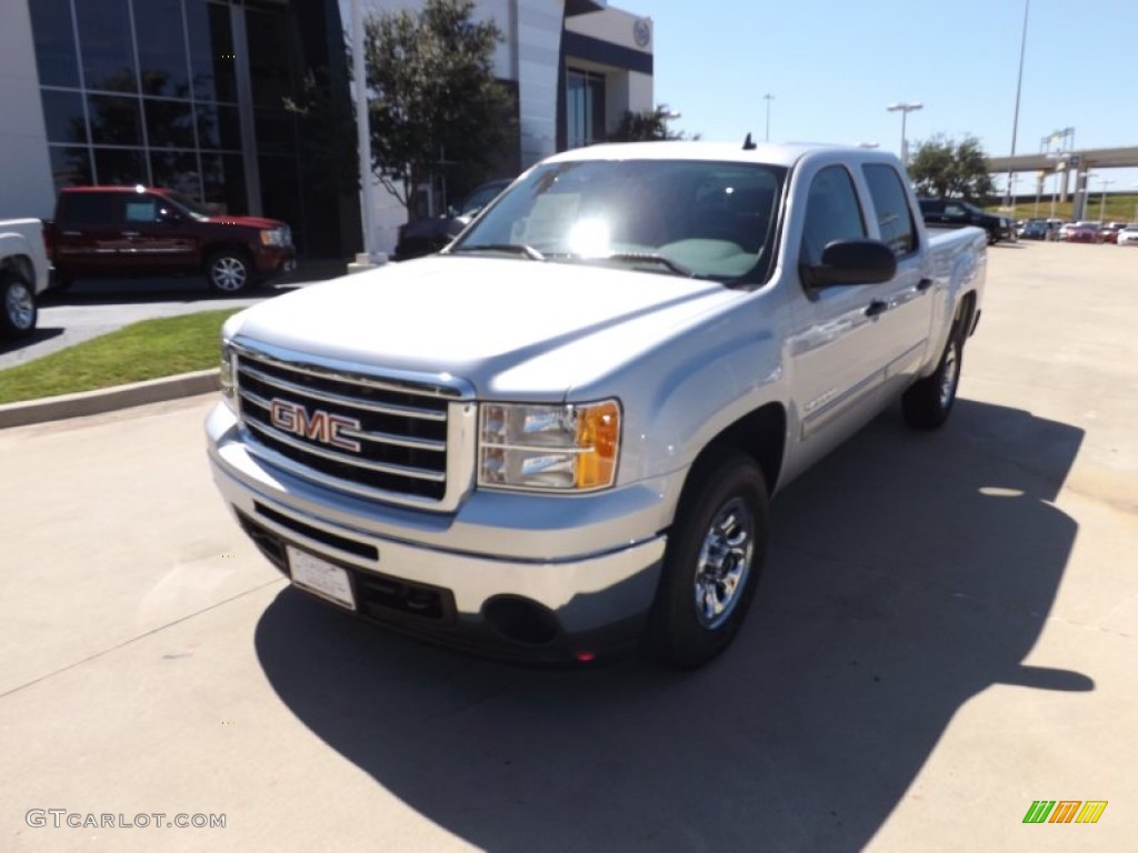 2013 Sierra 1500 Crew Cab 4x4 - Quicksilver Metallic / Dark Titanium photo #1