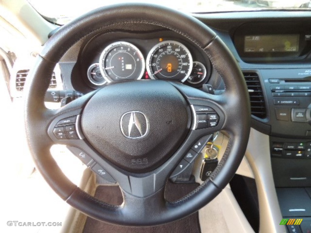 2010 TSX Sedan - Polished Metal Metallic / Taupe photo #20