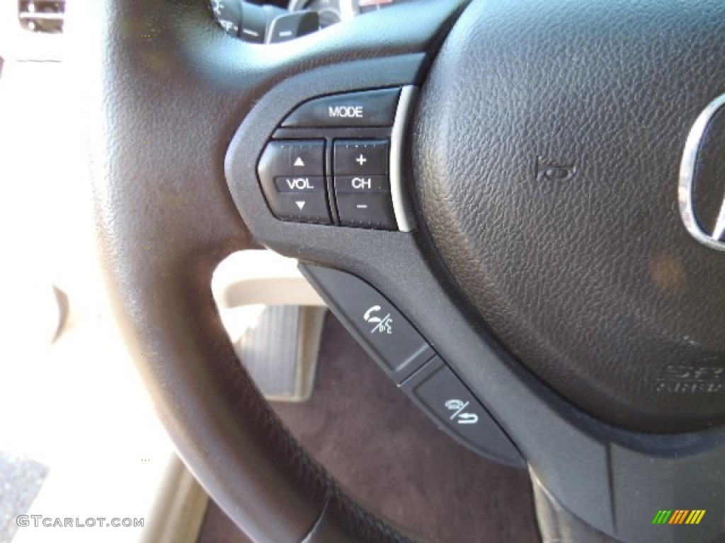 2010 TSX Sedan - Polished Metal Metallic / Taupe photo #21