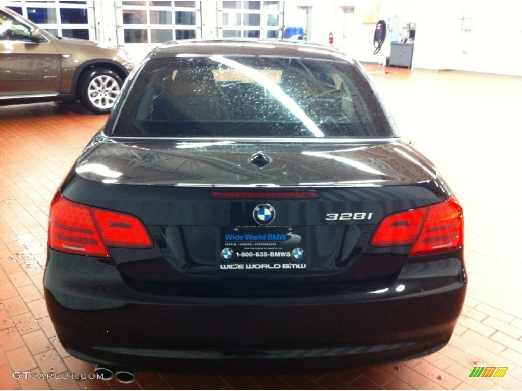 2013 3 Series 328i Convertible - Jet Black / Saddle Brown photo #5