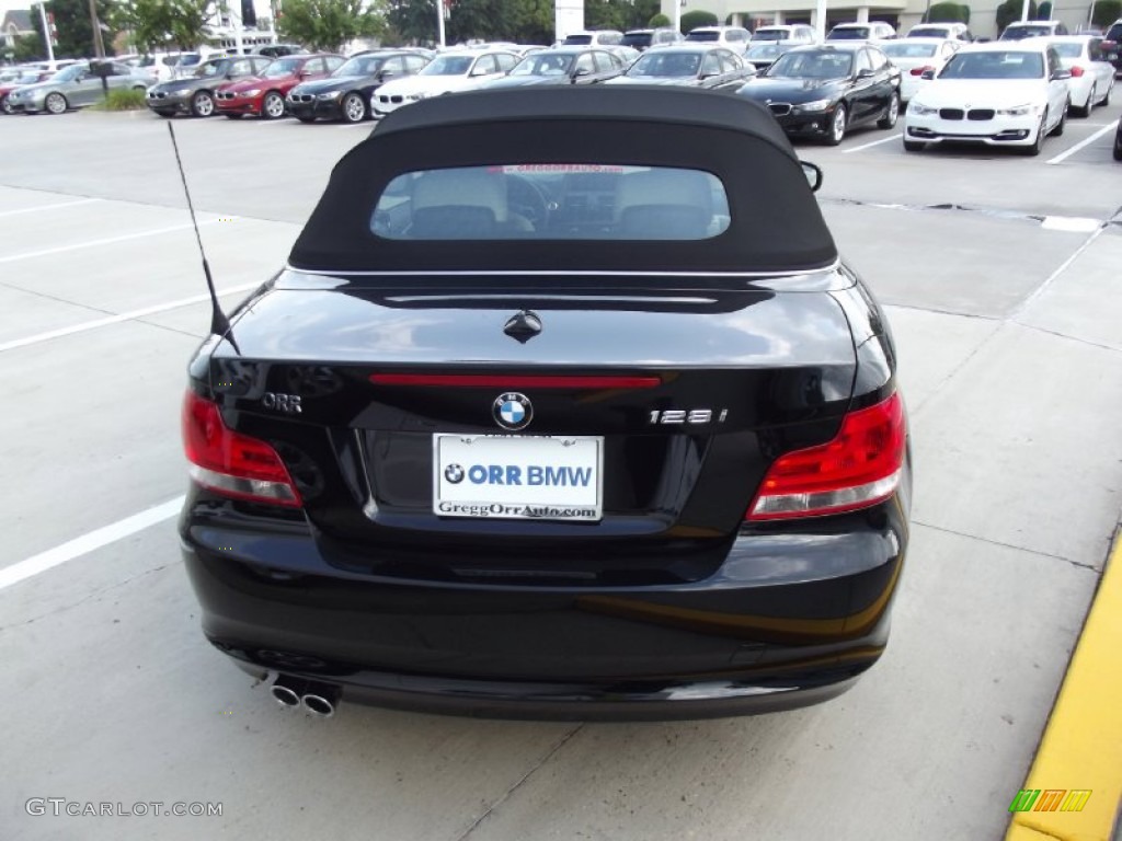 2013 1 Series 128i Convertible - Jet Black / Taupe photo #7