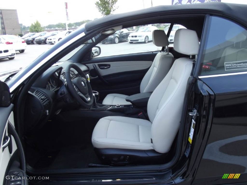 2013 1 Series 128i Convertible - Jet Black / Taupe photo #9