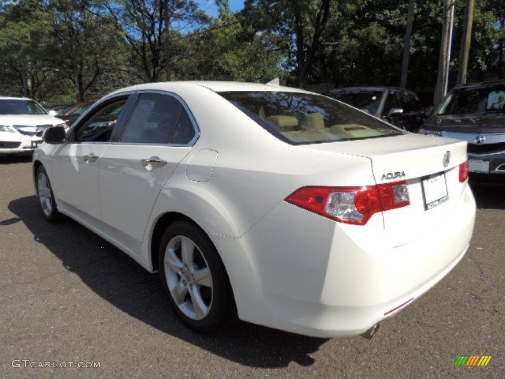 2010 TSX Sedan - Premium White Pearl / Parchment photo #6