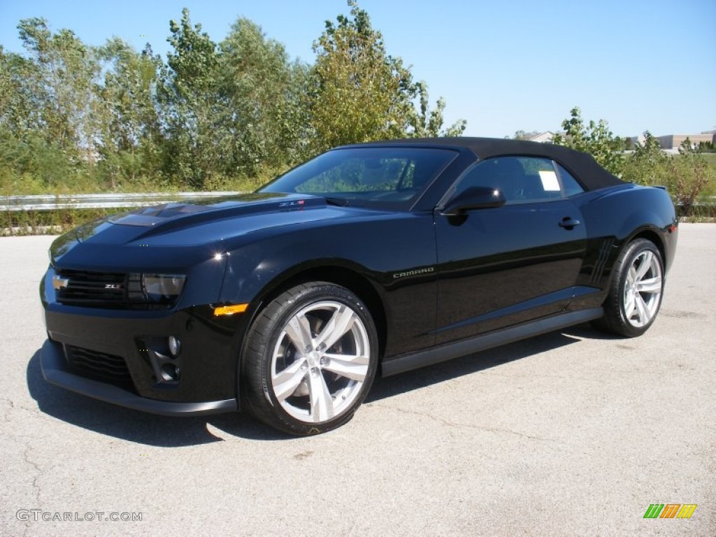 Black 2013 Chevrolet Camaro ZL1 Convertible Exterior Photo #71033828