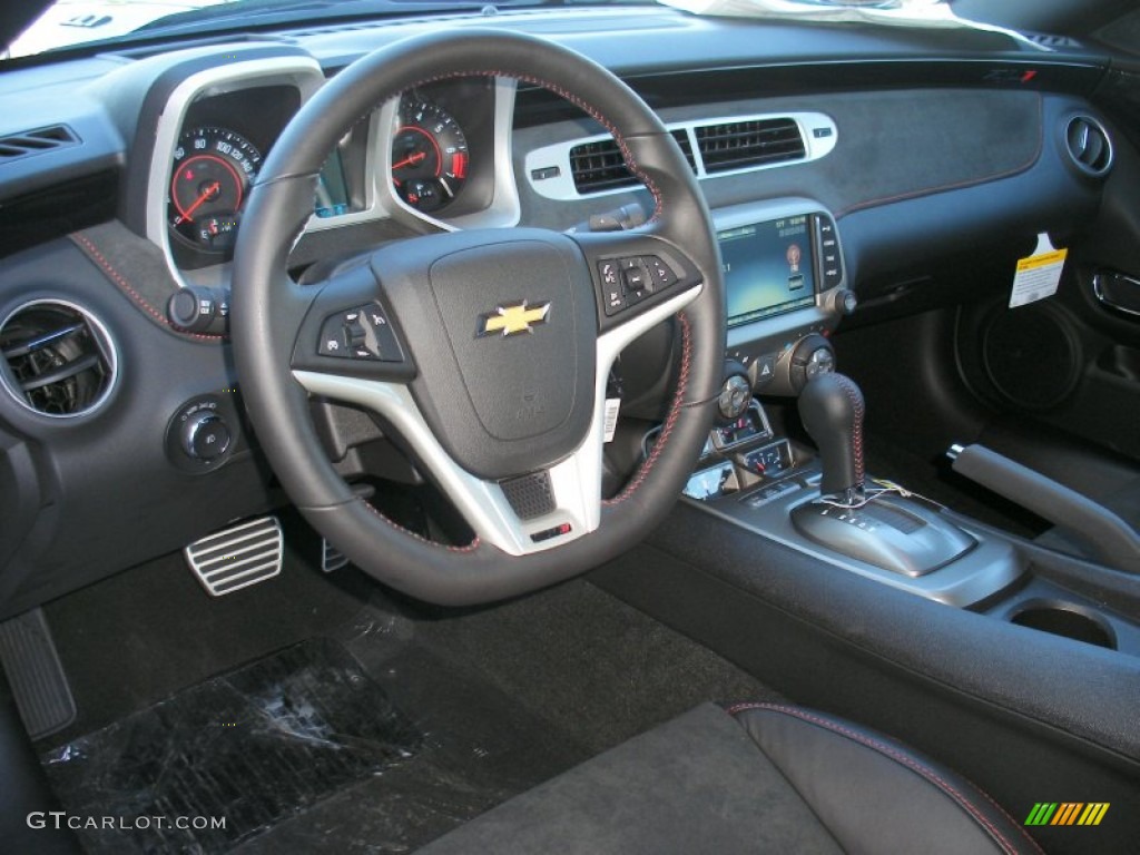 Black Interior 2013 Chevrolet Camaro ZL1 Convertible Photo #71034008