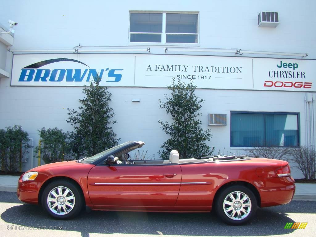 2004 Sebring Limited Convertible - Inferno Red Pearl / Taupe photo #1
