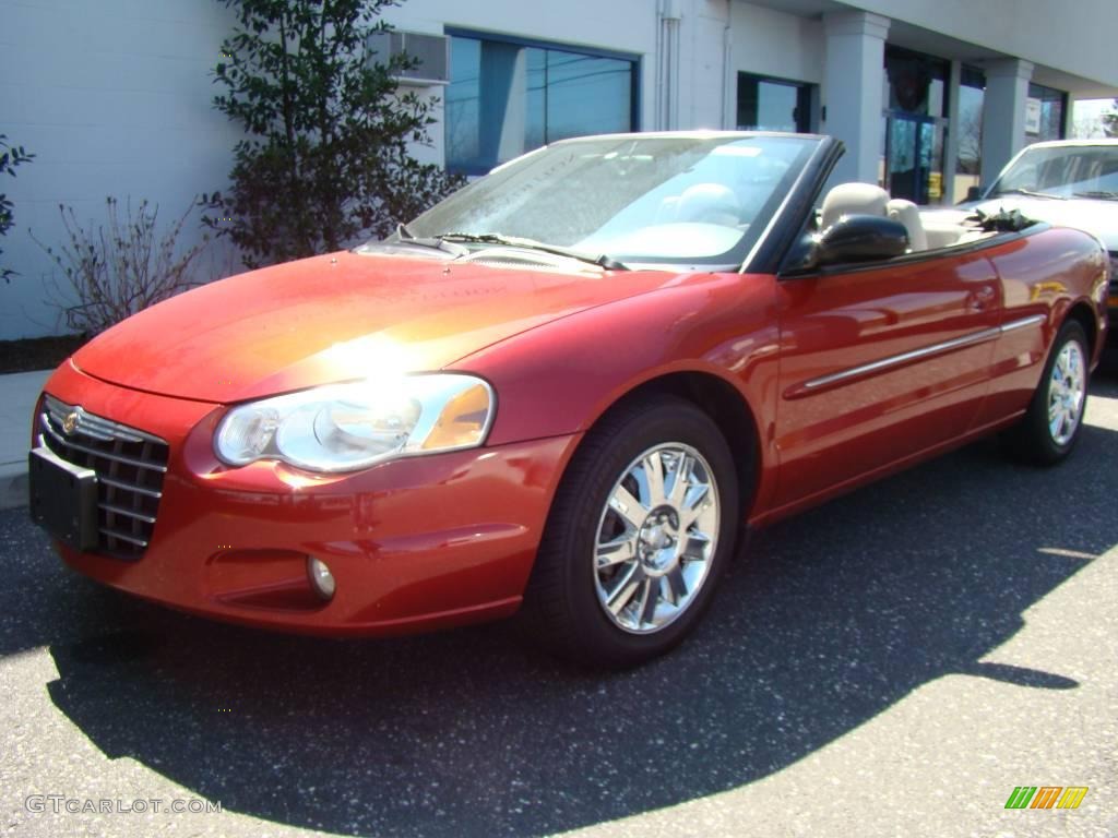 2004 Sebring Limited Convertible - Inferno Red Pearl / Taupe photo #2