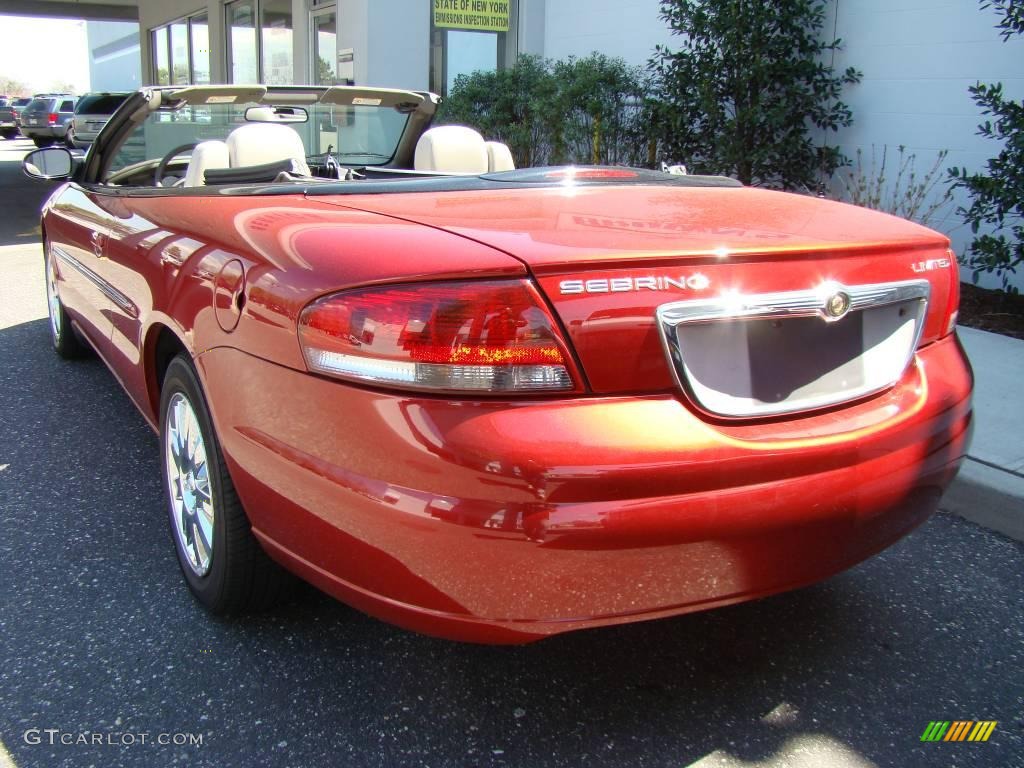 2004 Sebring Limited Convertible - Inferno Red Pearl / Taupe photo #4