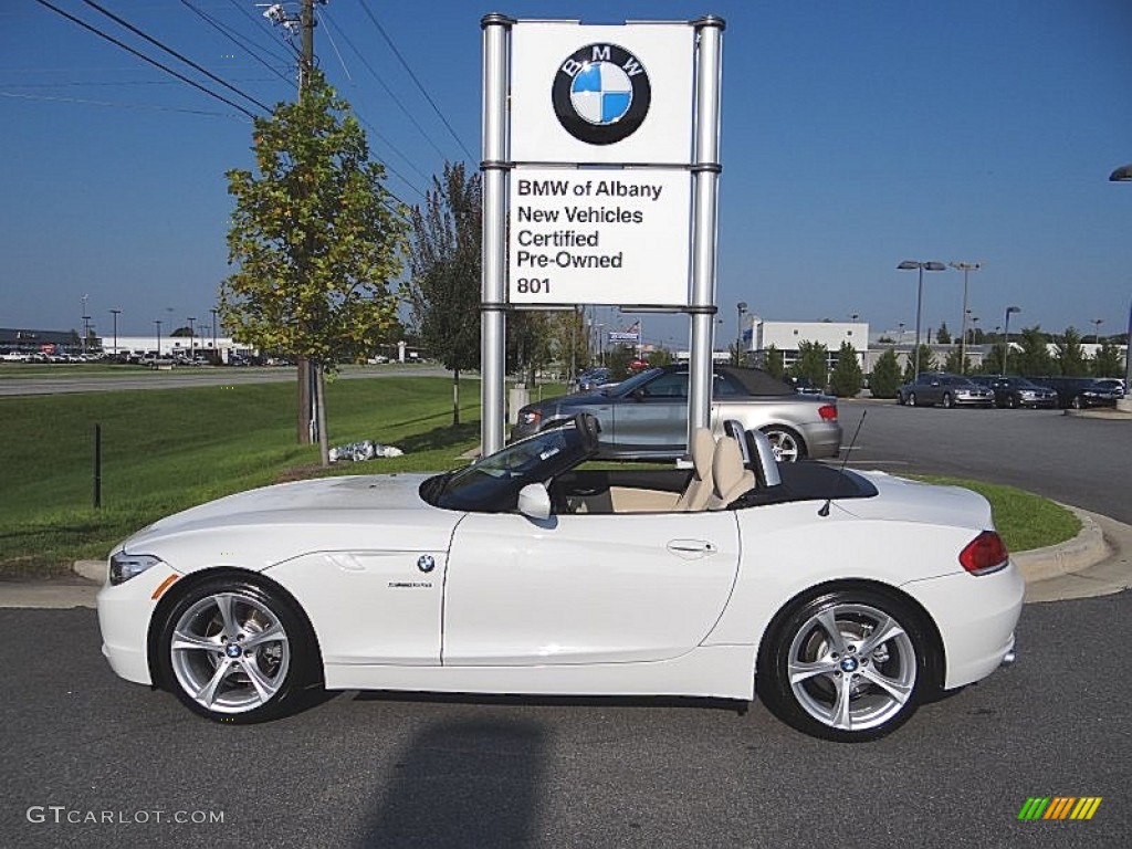 2013 Z4 sDrive 28i - Alpine White / Beige photo #1