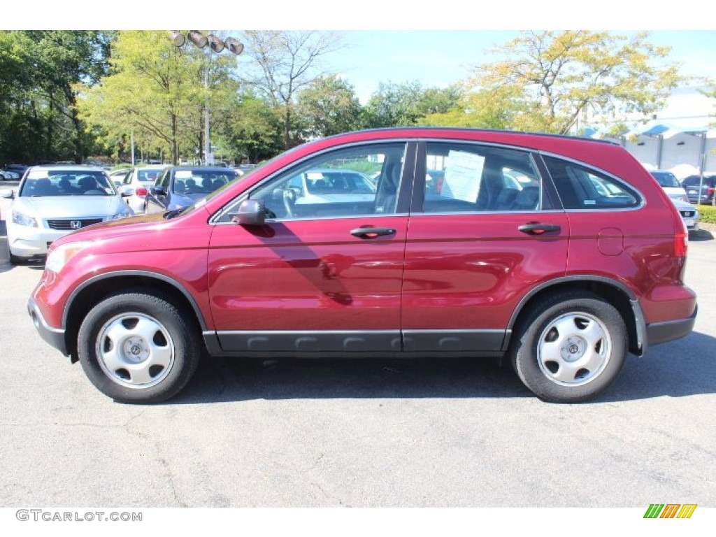 2009 CR-V LX 4WD - Tango Red Pearl / Gray photo #8