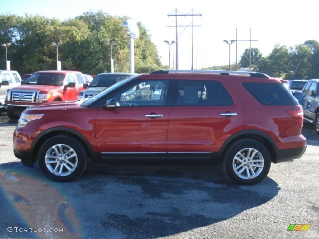 2011 Explorer XLT 4WD - Bordeaux Reserve Red Metallic / Medium Light Stone photo #5