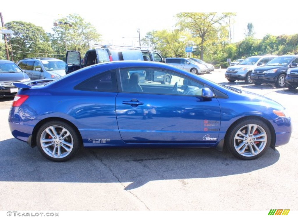 2008 Civic Si Coupe - Fiji Blue Pearl / Black photo #4