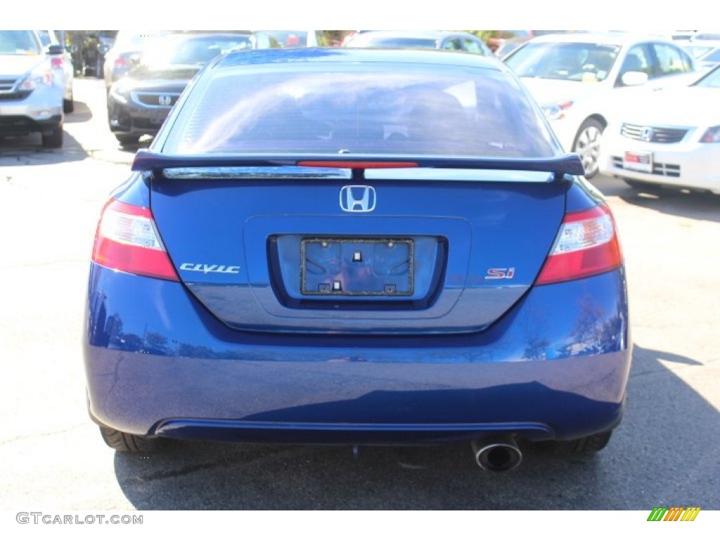 2008 Civic Si Coupe - Fiji Blue Pearl / Black photo #6