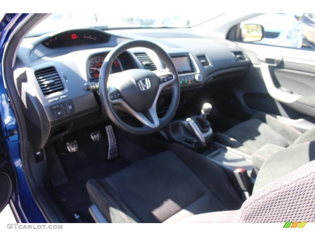 2008 Civic Si Coupe - Fiji Blue Pearl / Black photo #10