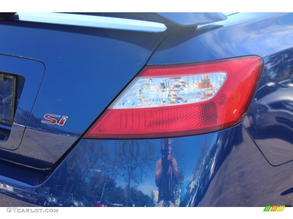 2008 Civic Si Coupe - Fiji Blue Pearl / Black photo #21