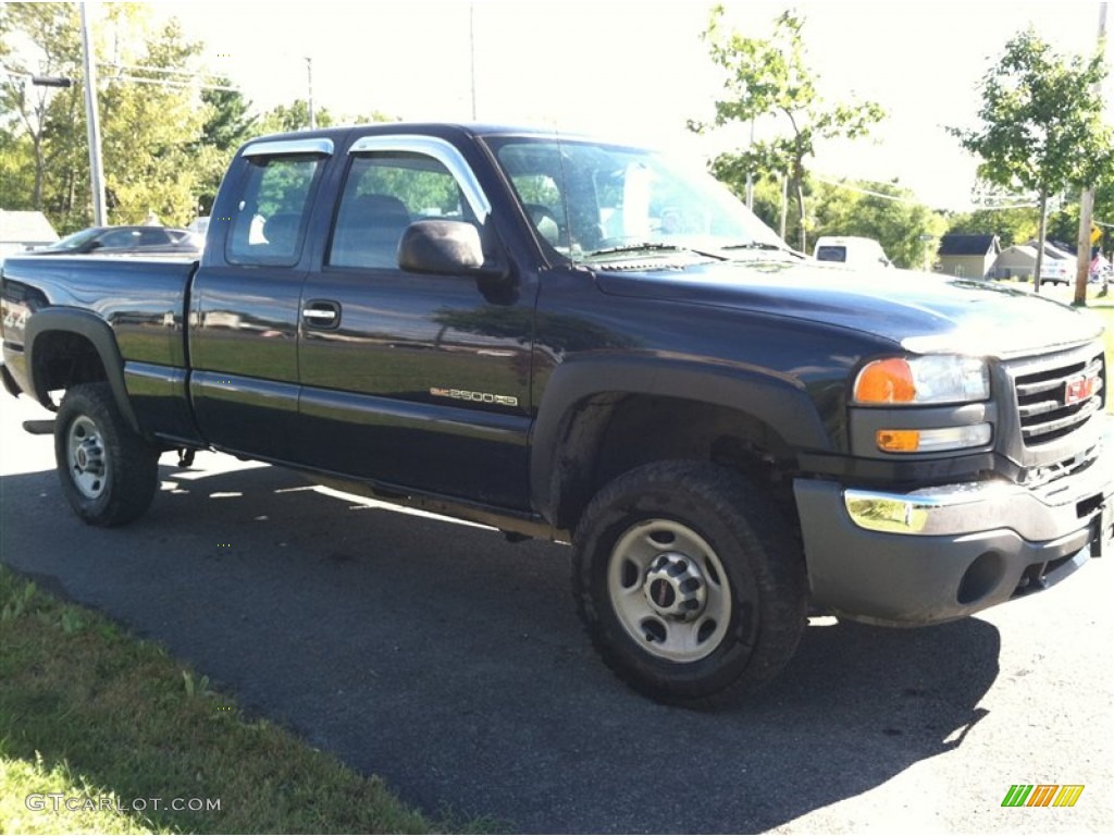 2007 Sierra 2500HD Classic SL Extended Cab 4x4 - Deep Blue Metallic / Dark Charcoal photo #4