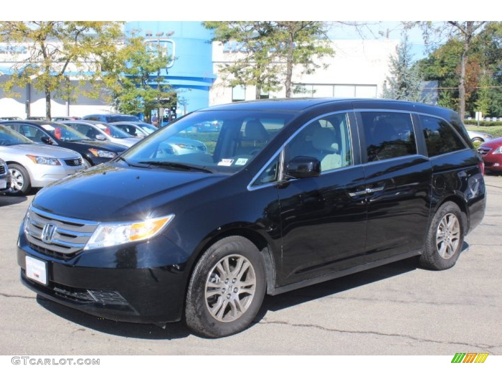 2011 Odyssey EX - Crystal Black Pearl / Gray photo #1