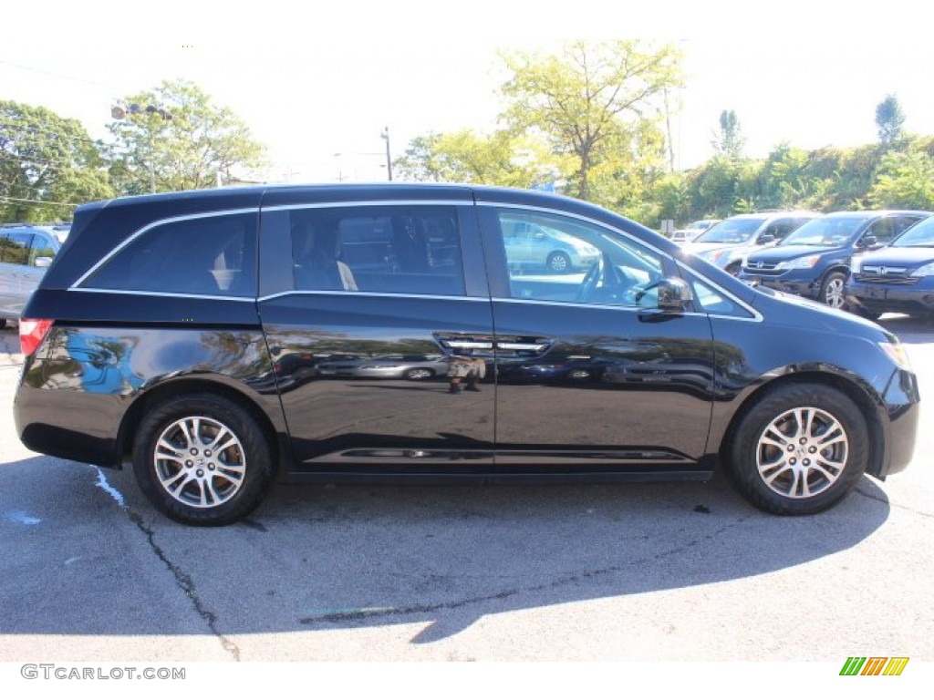 2011 Odyssey EX - Crystal Black Pearl / Gray photo #4