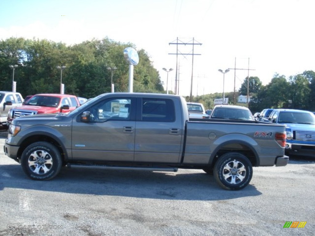 2013 F150 FX4 SuperCrew 4x4 - Sterling Gray Metallic / Black photo #5