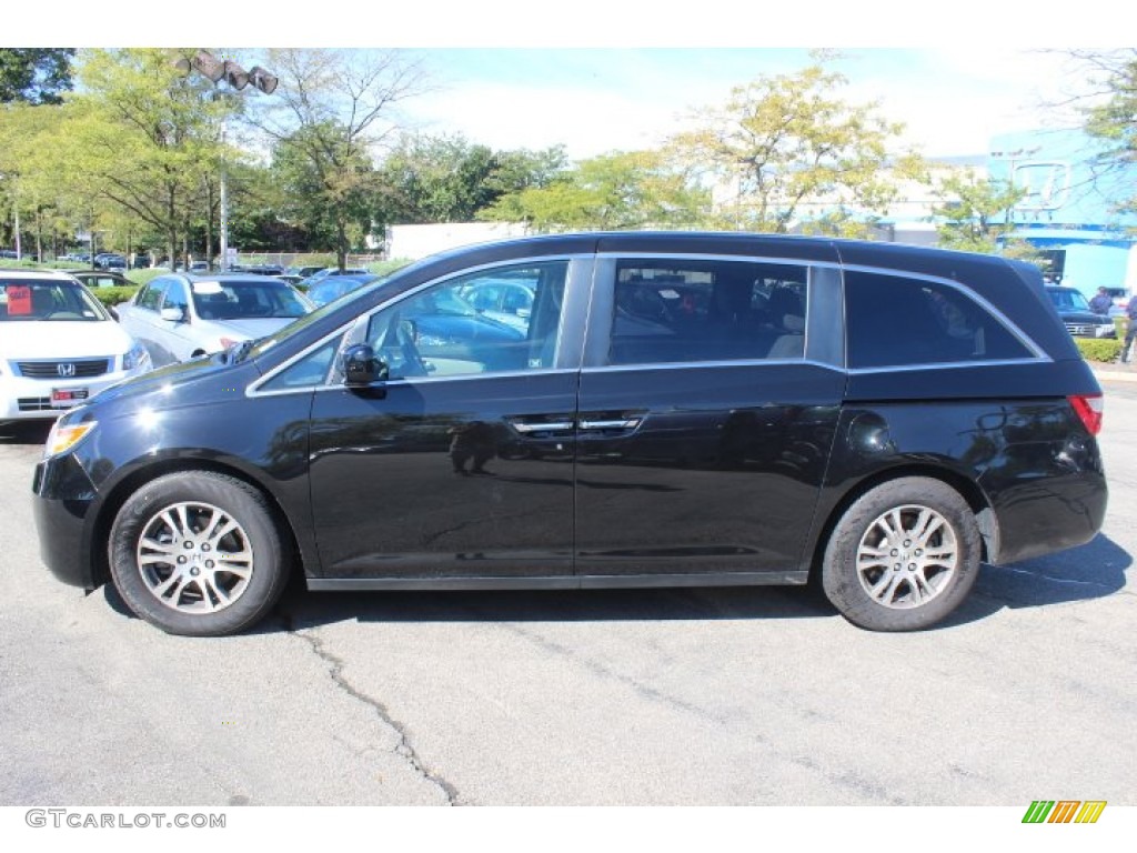 2011 Odyssey EX - Crystal Black Pearl / Gray photo #8