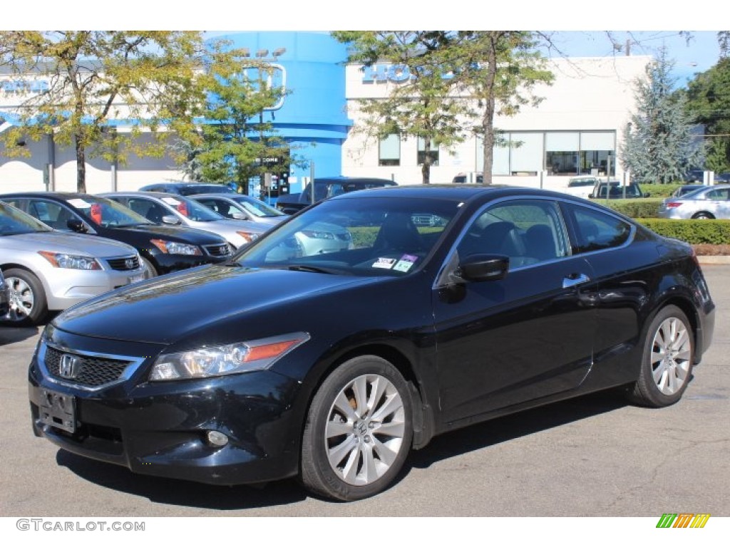 2008 Accord EX-L V6 Coupe - Nighthawk Black Pearl / Black photo #1