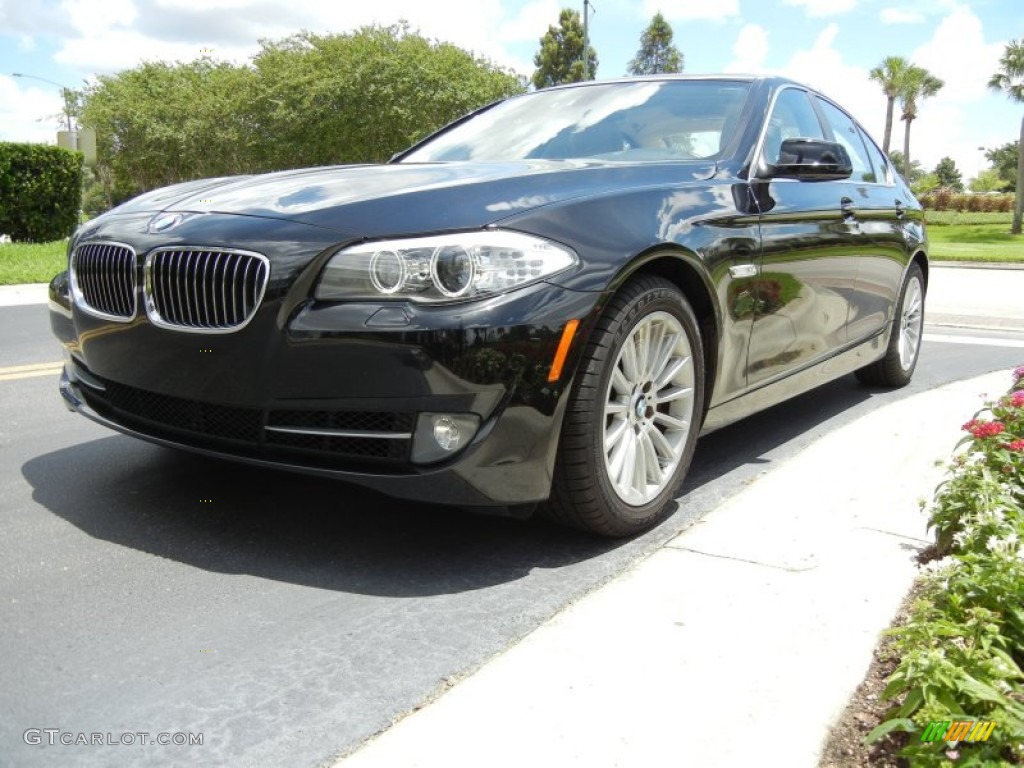 Black Sapphire Metallic 2011 BMW 5 Series 535i Sedan Exterior Photo #71037605