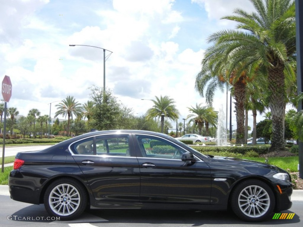 Black Sapphire Metallic 2011 BMW 5 Series 535i Sedan Exterior Photo #71037635