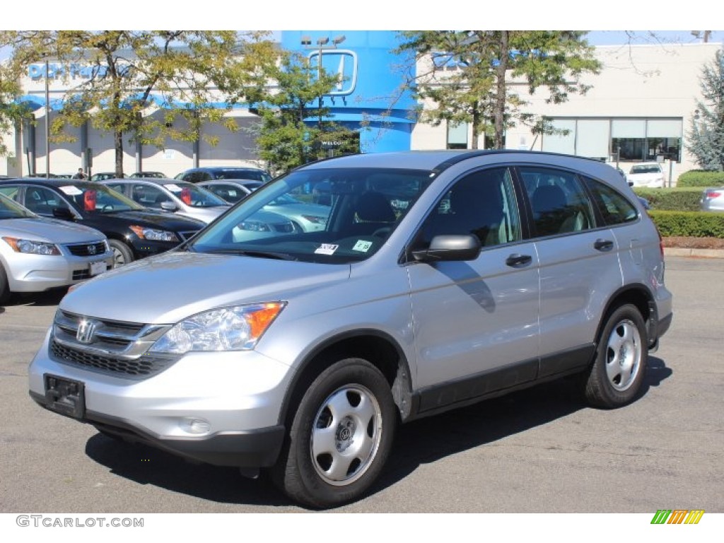 2010 CR-V LX AWD - Alabaster Silver Metallic / Gray photo #1