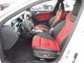 Black/Magma Red Front Seat Photo for 2013 Audi S4 #71040347