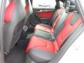 Black/Magma Red Rear Seat Photo for 2013 Audi S4 #71040364