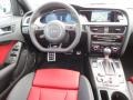 Black/Magma Red Dashboard Photo for 2013 Audi S4 #71040371