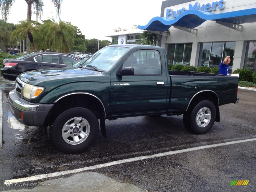1999 Tacoma Regular Cab 4x4 - Imperial Jade Mica / Gray photo #1