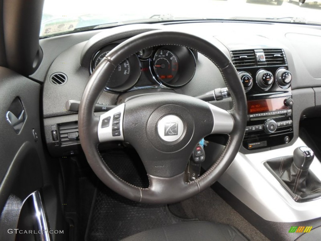 2008 Saturn Sky Roadster Black Dashboard Photo #71043086