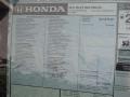2013 Honda Pilot EX Window Sticker