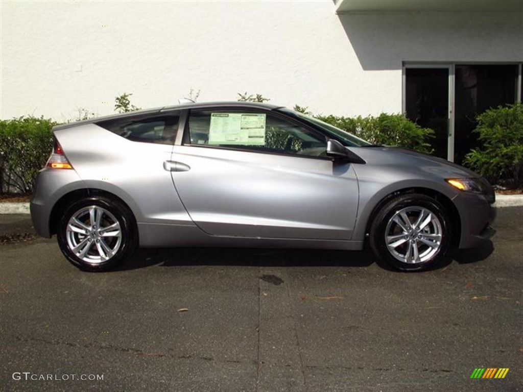 Storm Silver Metallic 2012 Honda CR-Z EX Navigation Sport Hybrid Exterior Photo #71043533
