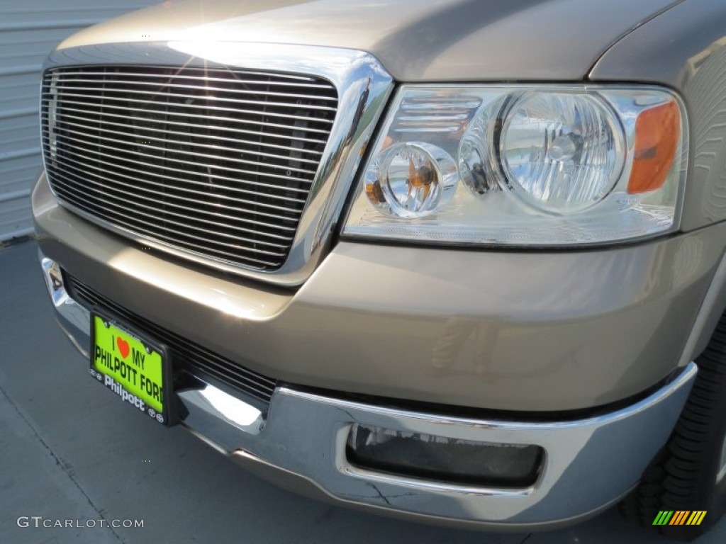 2005 F150 Lariat SuperCrew - Arizona Beige Metallic / Tan photo #10