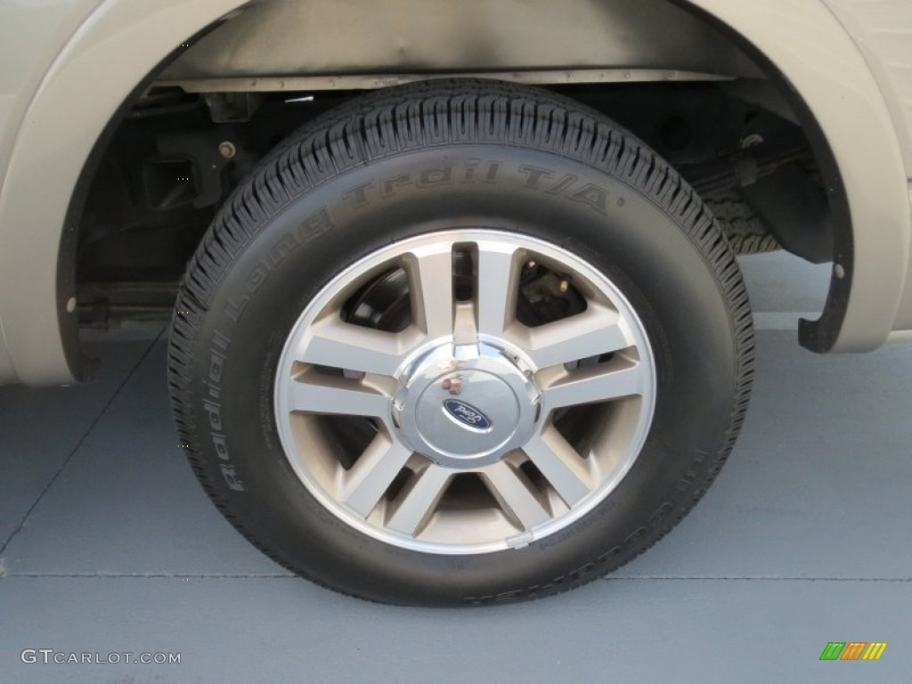 2005 F150 Lariat SuperCrew - Arizona Beige Metallic / Tan photo #13