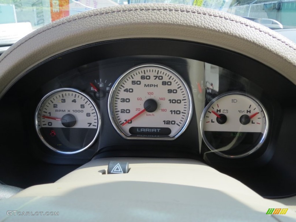 2005 F150 Lariat SuperCrew - Arizona Beige Metallic / Tan photo #42