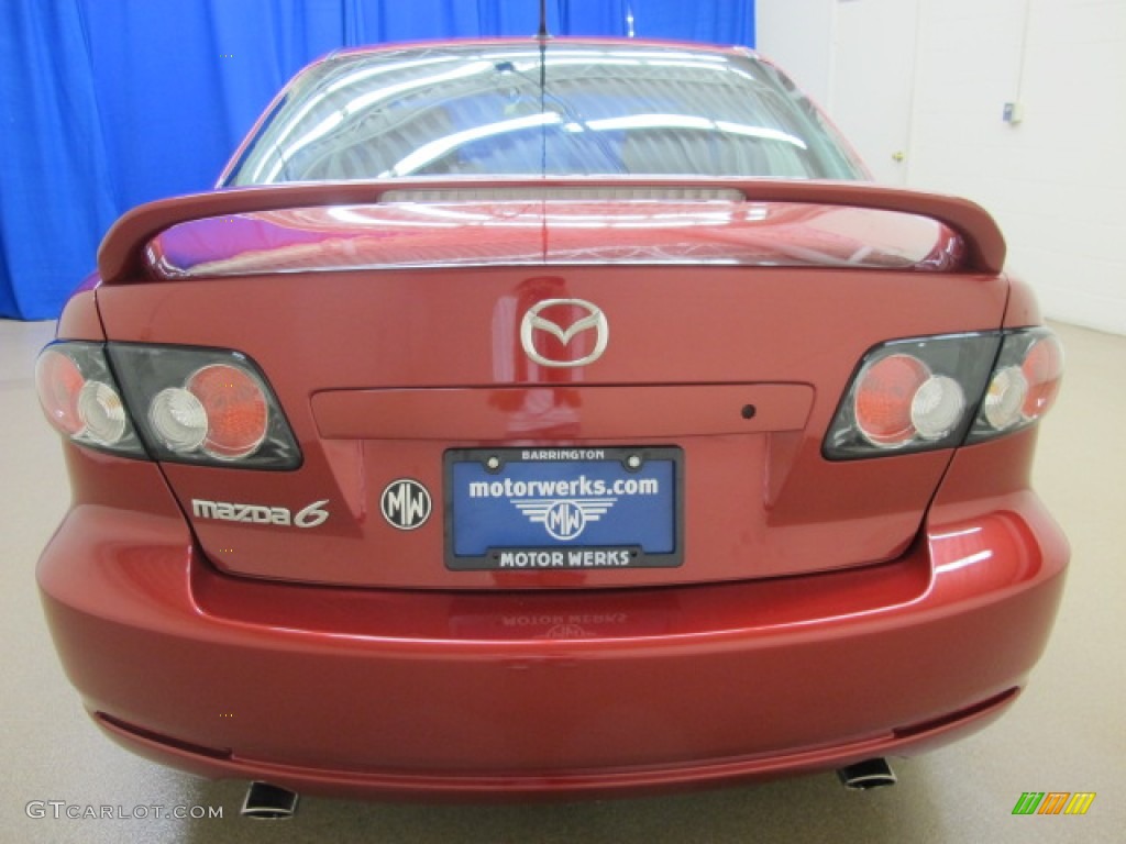 2006 MAZDA6 i Sport Sedan - Velocity Red Mica / Black photo #7