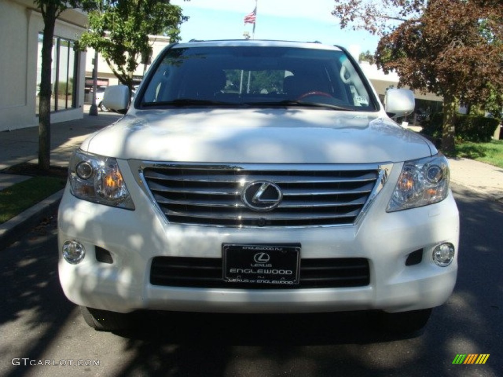 2010 LX 570 - Starfire White Pearl / Dark Gray photo #2