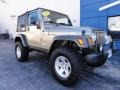 2005 Light Khaki Metallic Jeep Wrangler Rubicon 4x4  photo #5