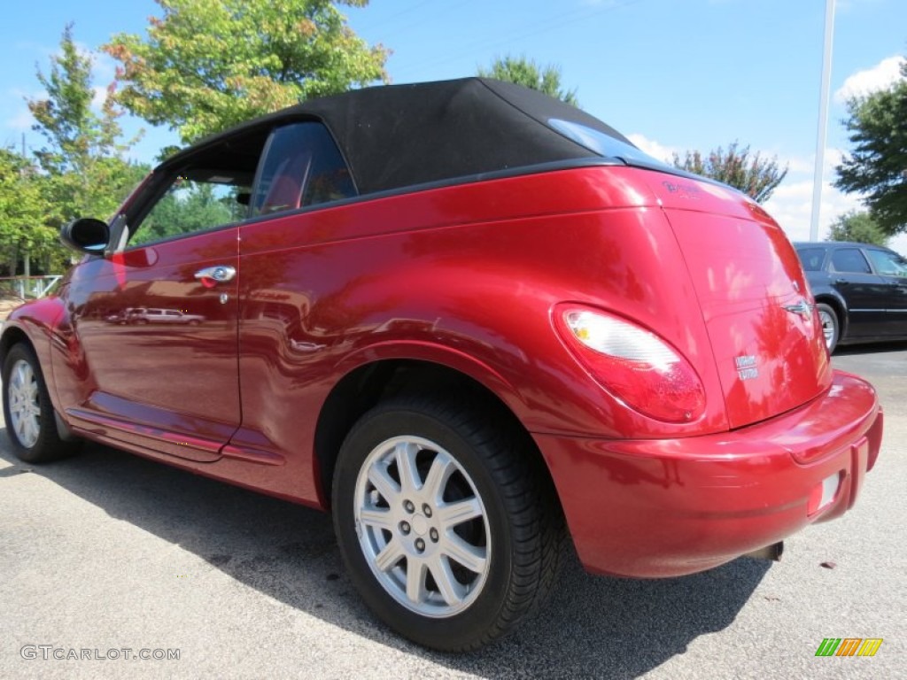 2006 PT Cruiser Touring Convertible - Inferno Red Crystal Pearl / Pastel Slate Gray photo #2