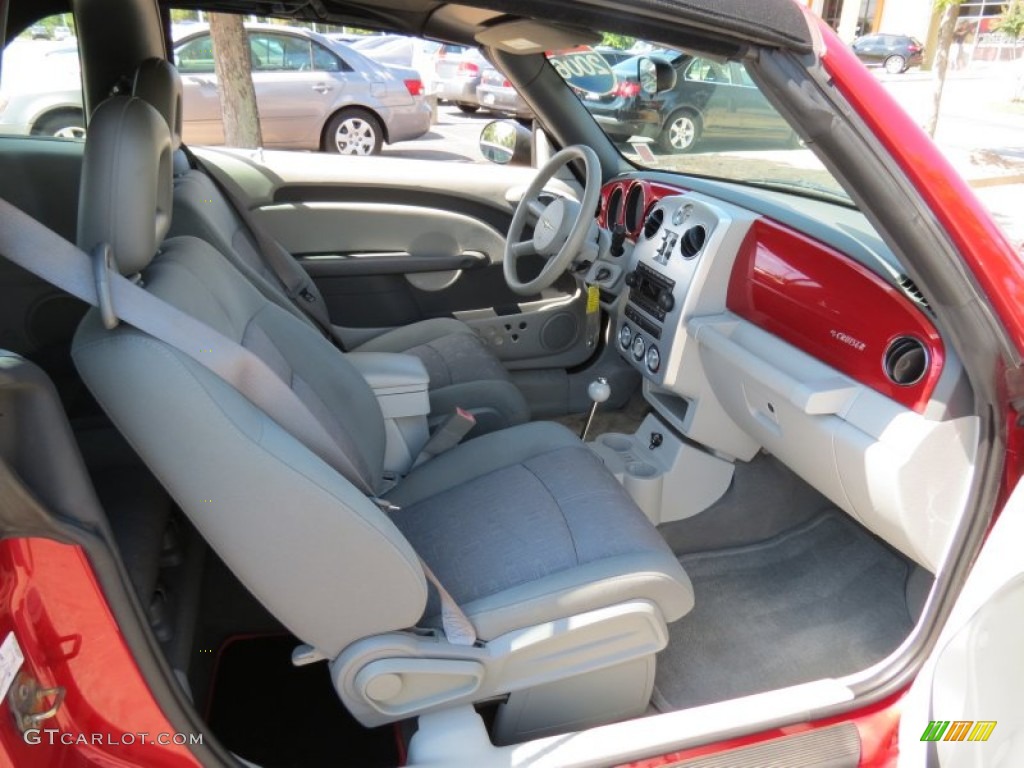 2006 PT Cruiser Touring Convertible - Inferno Red Crystal Pearl / Pastel Slate Gray photo #9