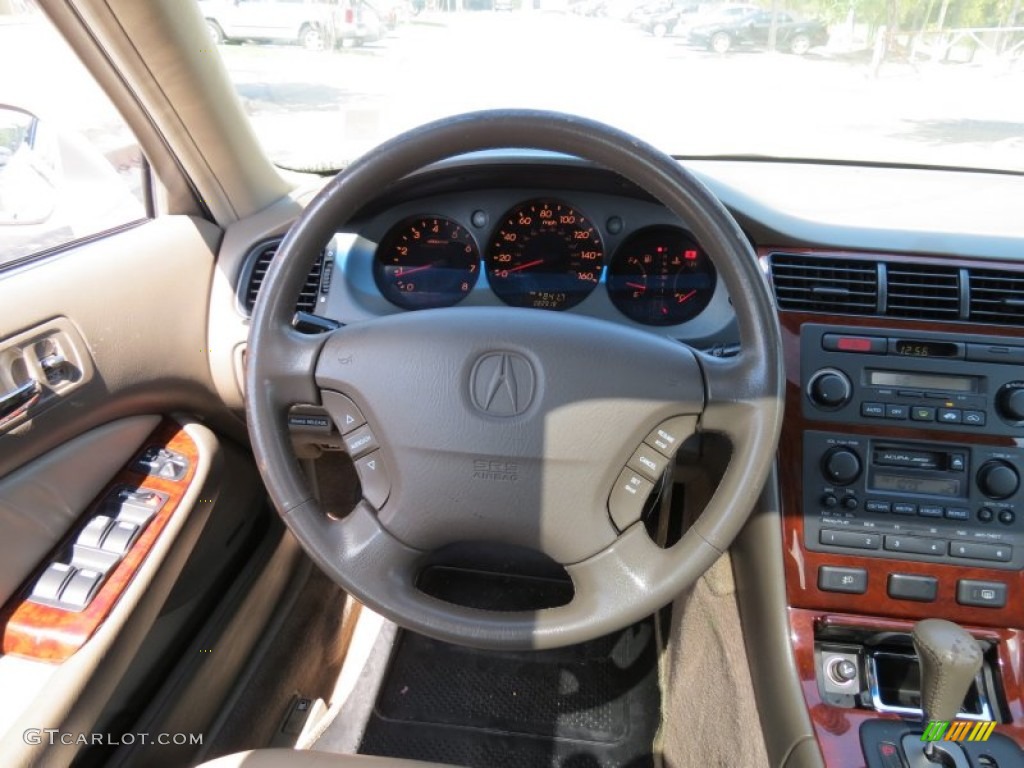 2000 Acura RL 3.5 Sedan Parchment Steering Wheel Photo #71051954