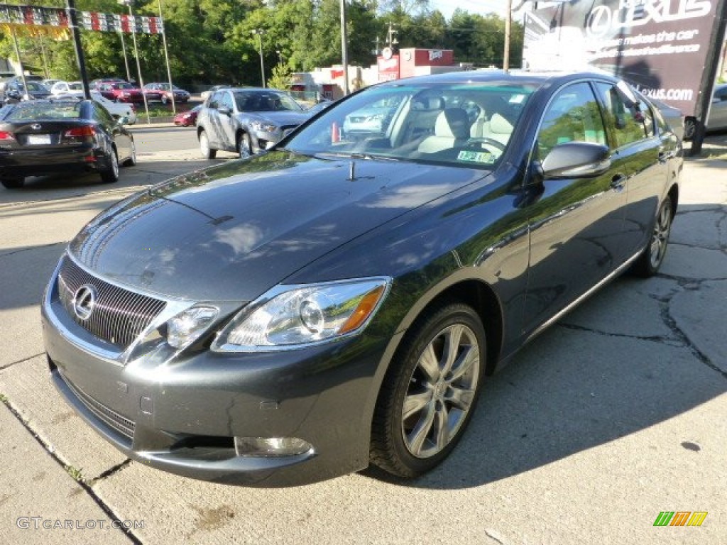 2009 GS 350 AWD - Smokey Granite Gray Mica / Light Gray photo #2