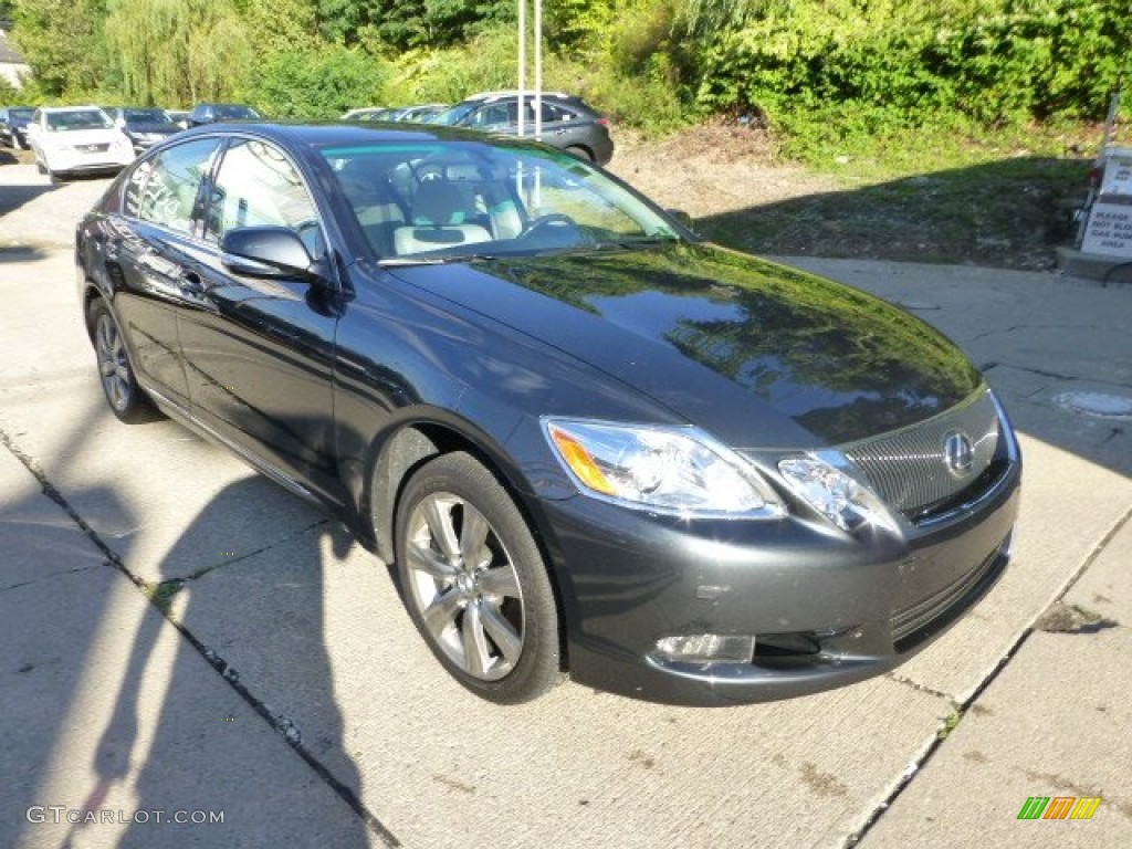 2009 GS 350 AWD - Smokey Granite Gray Mica / Light Gray photo #3